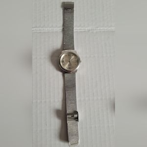 Chatelaine 35 mm Silver Toned Mesh Band Wristwatch